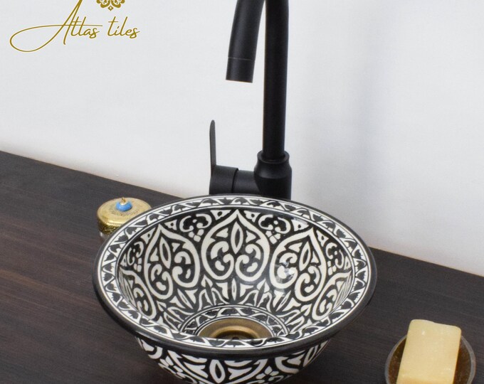 Ceramic Sink for Bathroom 100% Handmade,Best Deals Etsy,Vessel Sink,Custom Sink Vanity,Pottery Handmade Sinks for Bathroom Decoration.