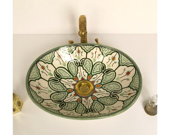 Ceramic Sink for Bathroom 100% Handmade,Best Deals Etsy,Vessel Sink,Custom Sink Vanity,Pottery Handmade Sinks for Bathroom Decoration.