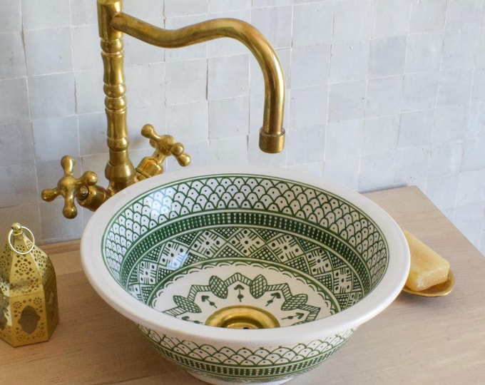 Ceramic Sink for Bathroom 100% Handmade,Best Deals Etsy,Vessel Sink,Custom Sink Vanity,Pottery Handmade Sinks for Bathroom Decoration.