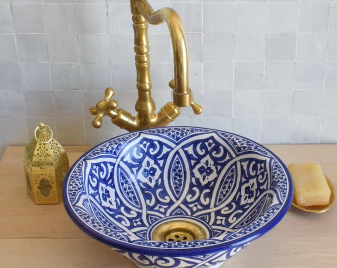 Ceramic Sink for Bathroom 100% Handmade,Best Deals Etsy,Vessel Sink,Custom Sink Vanity,Pottery Handmade Sinks for Bathroom Decoration.