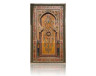 Moroccan Door, Handmade door, wood decor, wood decoration, wood furniture,wood wall art,wood door decor