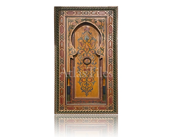 Moroccan Door, Handmade door, wood decor, wood decoration, wood furniture,wood wall art,wood door decor