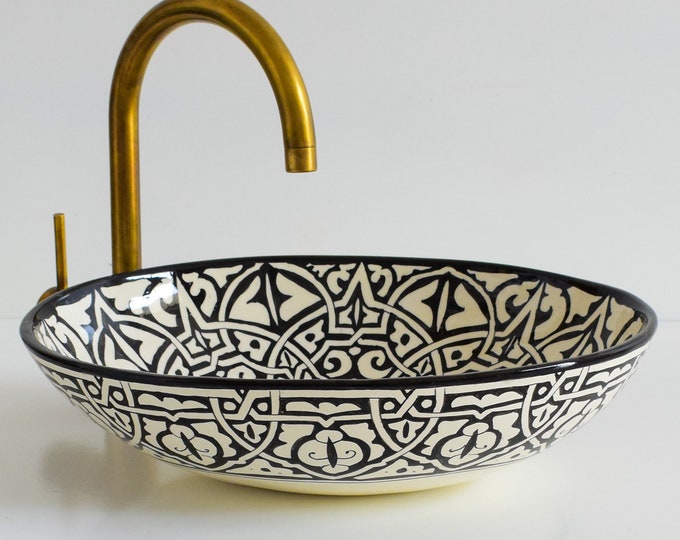 Ceramic Sink for Bathroom 100% Handmade,Best Deals Etsy,Vessel Sink,Custom Sink Vanity,Pottery Handmade Sinks for Bathroom Decoration.