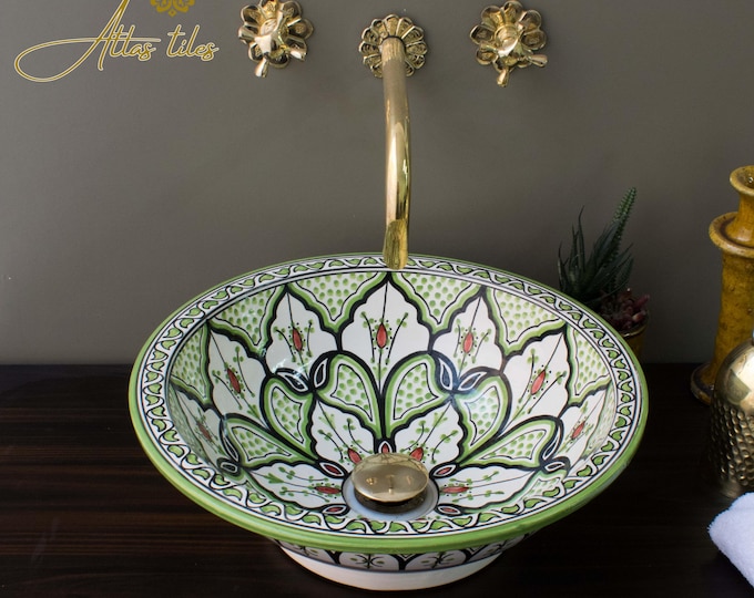 Ceramic Sink for Bathroom 100% Handmade,Best Deals Etsy,Vessel Sink,Custom Sink Vanity,Pottery Handmade Sinks for Bathroom Decoration.