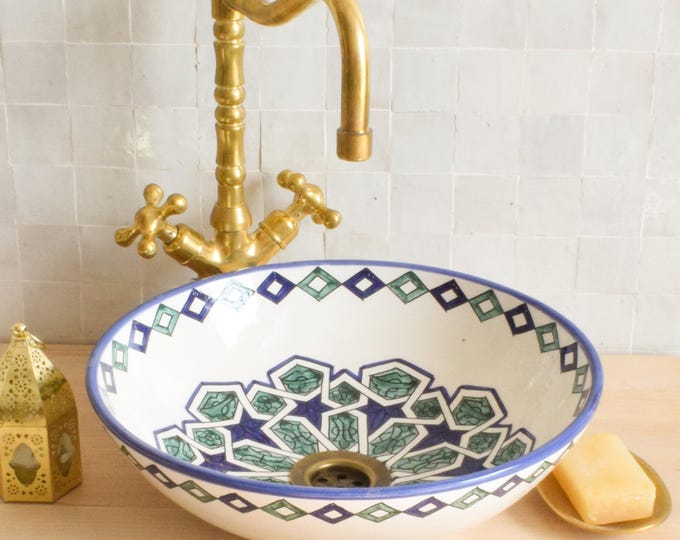 Ceramic Sink for Bathroom 100% Handmade,Best Deals Etsy,Vessel Sink,Custom Sink Vanity,Pottery Handmade Sinks for Bathroom Decoration.