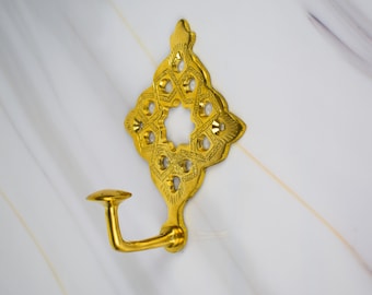 Brass Holder Wall Mount,Towel Brass Holder, Towel Holde,Brass Hook, Brushed Brass Hook