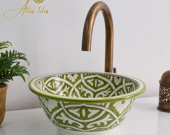 Ceramic Sink for Bathroom 100% Handmade,Best Deals Etsy,Vessel Sink,Custom Sink Vanity,Pottery Handmade Sinks for Bathroom Decoration.