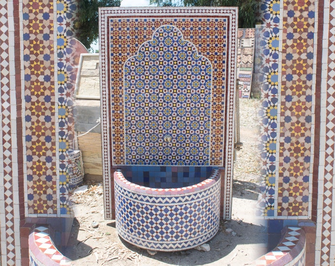 Outdoor Fountain Handmade with Love, Tile shop, Ceramic Tile Fountain, Home Depot Fountain, Tile Manufacturers, Tile supplier