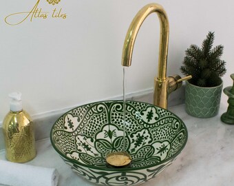 Ceramic Sink for Bathroom 100% Handmade,Best Deals Etsy,Vessel Sink,Custom Sink Vanity,Pottery Handmade Sinks for Bathroom Decoration.