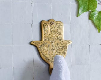 Brass Holder Wall Mount,Towel Brass Holder, Towel Holde,Brass Hook, Brushed Brass Hook