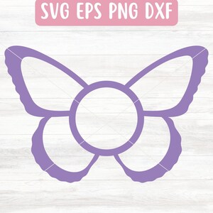 Fichier SVG bordure cercle pour Cricut, fichier SVG papillon à télécharger, bordure mignonne Svg pour les filles, bordure papillon Svg pour Silhouette
