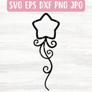 Shooting Star SVG File for Cricut, Christmas Swirl SVG for Silhouette,  Decorative Swirl SVG File Download, Embellishment Svg, Flourish Svg
