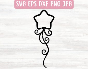 Shooting Star SVG File for Cricut, Christmas Swirl SVG for Silhouette,  Decorative Swirl SVG File Download, Embellishment Svg, Flourish Svg