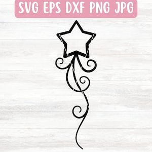 Shooting Star SVG File for Cricut, Christmas Swirl SVG for Silhouette,  Decorative Swirl SVG File Download, Embellishment Svg, Flourish Svg