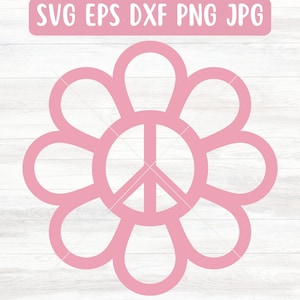 Peace Sign PNG, Groovy Peace Sign SVG Outline, Cricut Gift Idea for Her, Peace Sign Vector Art, Peace Sign Clipart, Hippie SVG File Download