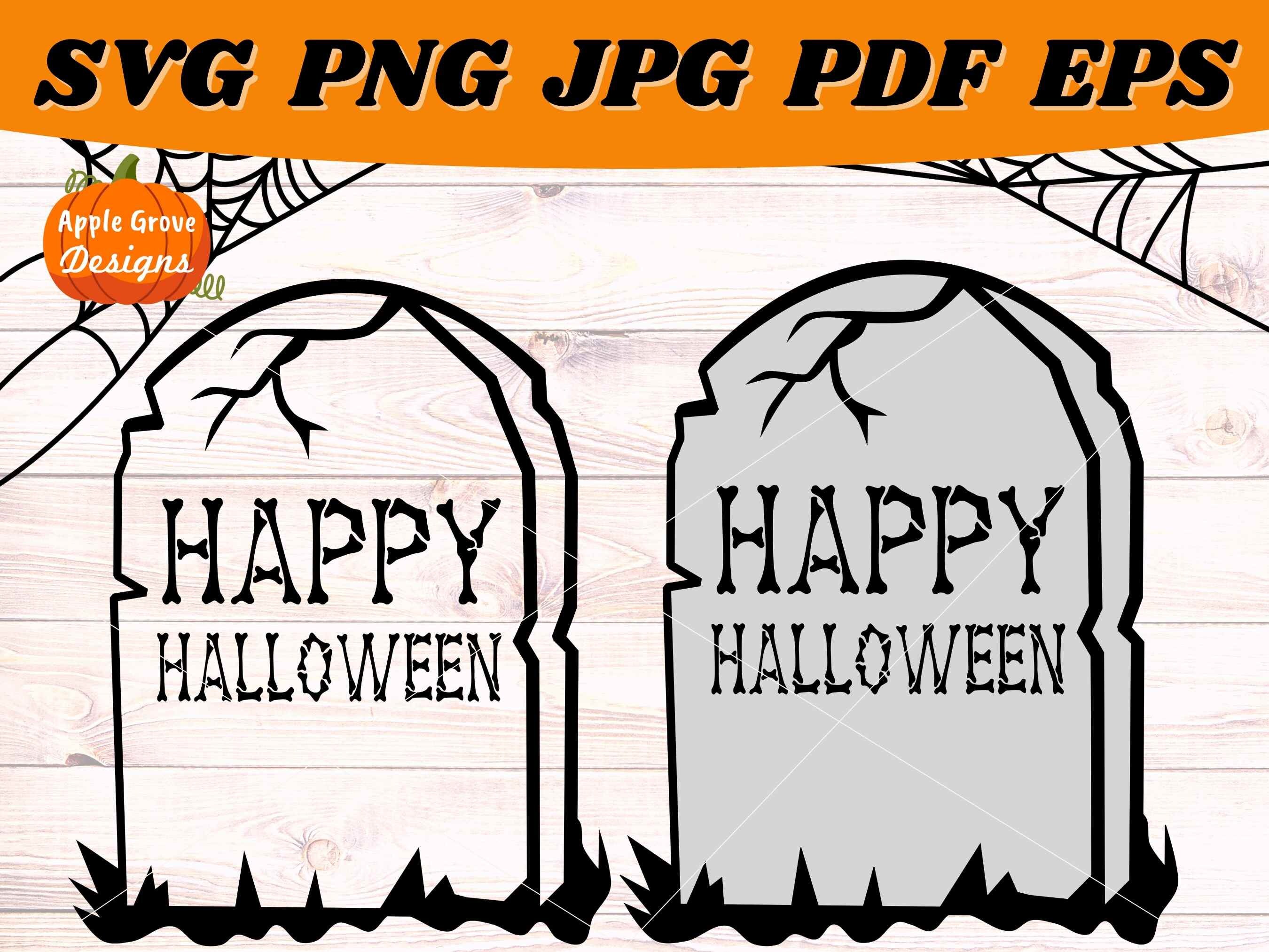 Tombstone SVG Grave SVG Halloween SVG Bundle Tombstone - Etsy