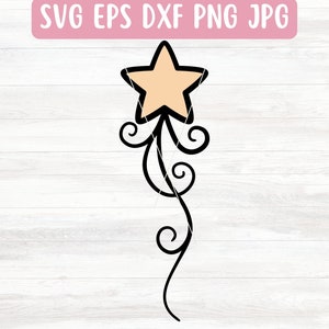 Shooting Star SVG File for Cricut, Christmas Swirl SVG for Silhouette,  Decorative Swirl SVG File Download, Embellishment Svg, Flourish Svg