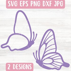 Side Schmetterling SVG-Datei für Cricut, Schmetterling Umriss SVG für Silhouette, einfacher Schmetterling SVG für Vinyl, niedlicher Schmetterling Png-Datei-Download