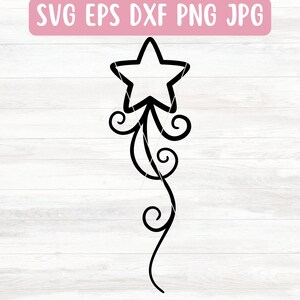 Shooting Star SVG File for Cricut, Christmas Swirl SVG for Silhouette,  Decorative Swirl SVG File Download, Embellishment Svg, Flourish Svg