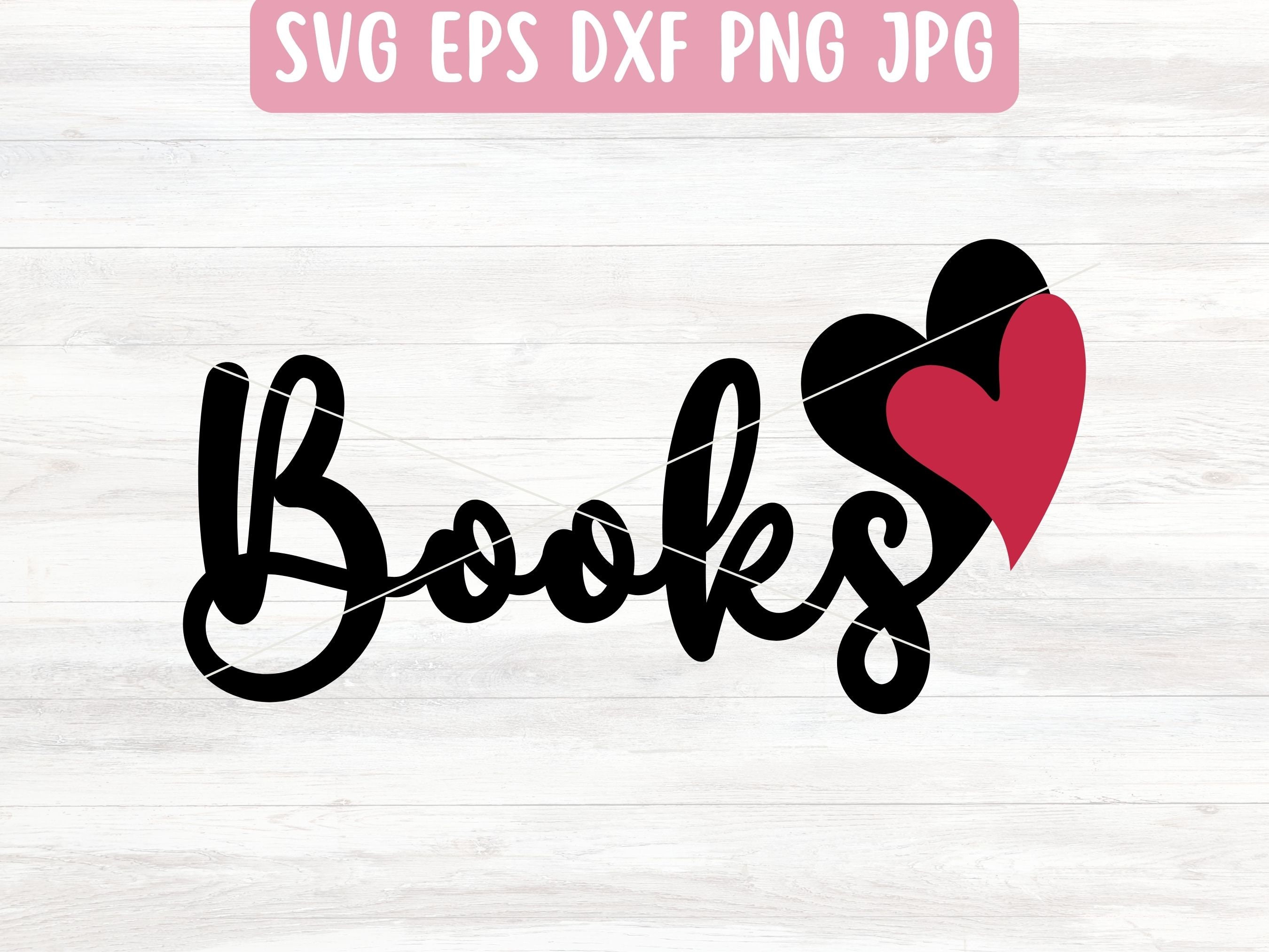 Book Lover SVG File for Cricut, Reading SVG for Silhouette, Layered ...