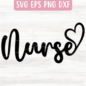 Nurse Heart SVG File for Cricut, Valentines Nurse Shirt SVG, Cute Nurse SVG Digital Download, Nurse Vector, Nurse Tshirt Design
