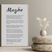 DIGITAL Print, Maybe Poem, Wedding Gift, Poem, Love Poem, Poems ...