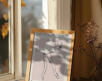 Degas Ballerina Print: Ballet Silhouette Wall Art (Digital Download)