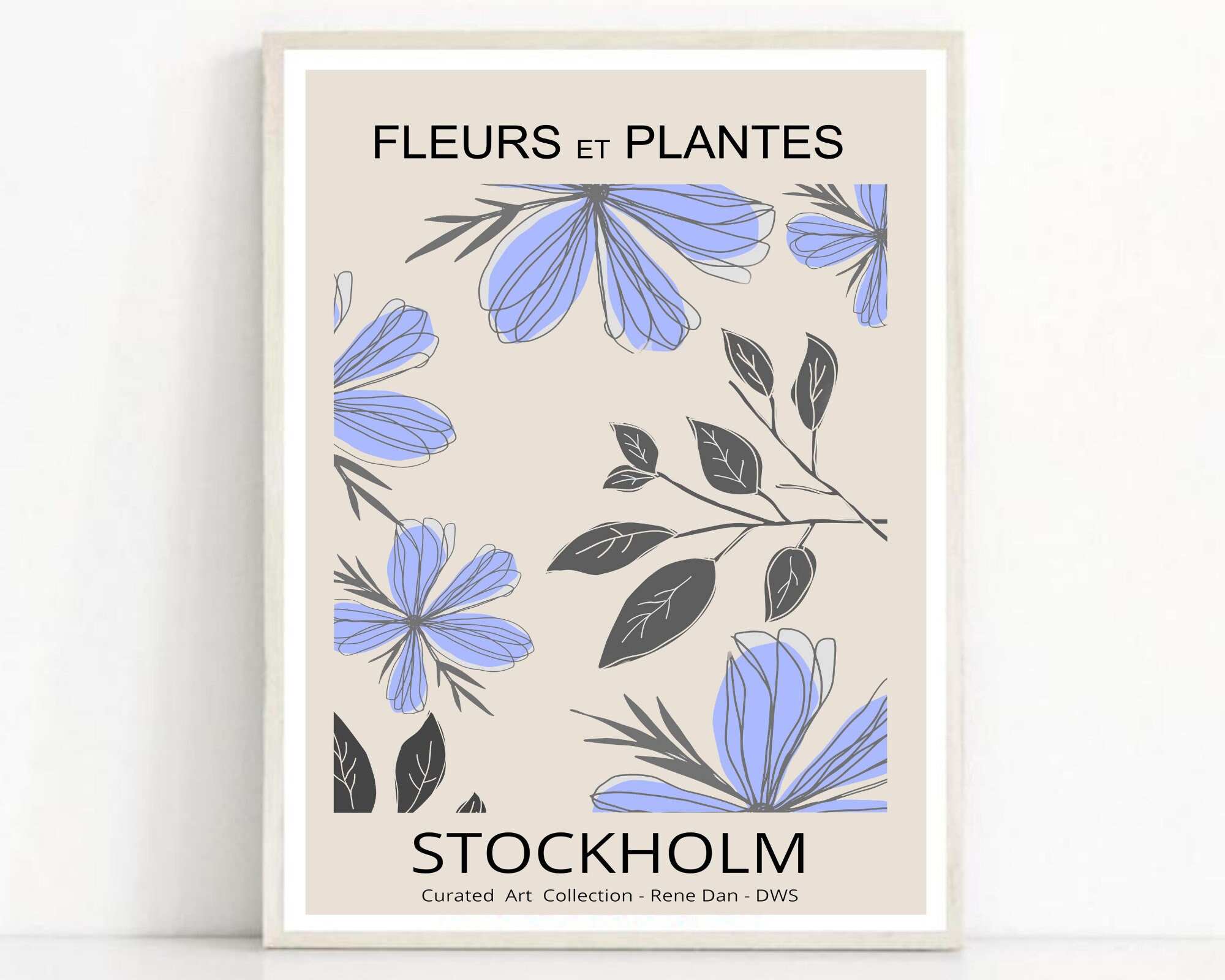 Poster Floral Print Exhibition Poster Floral Poster Poster Etsy