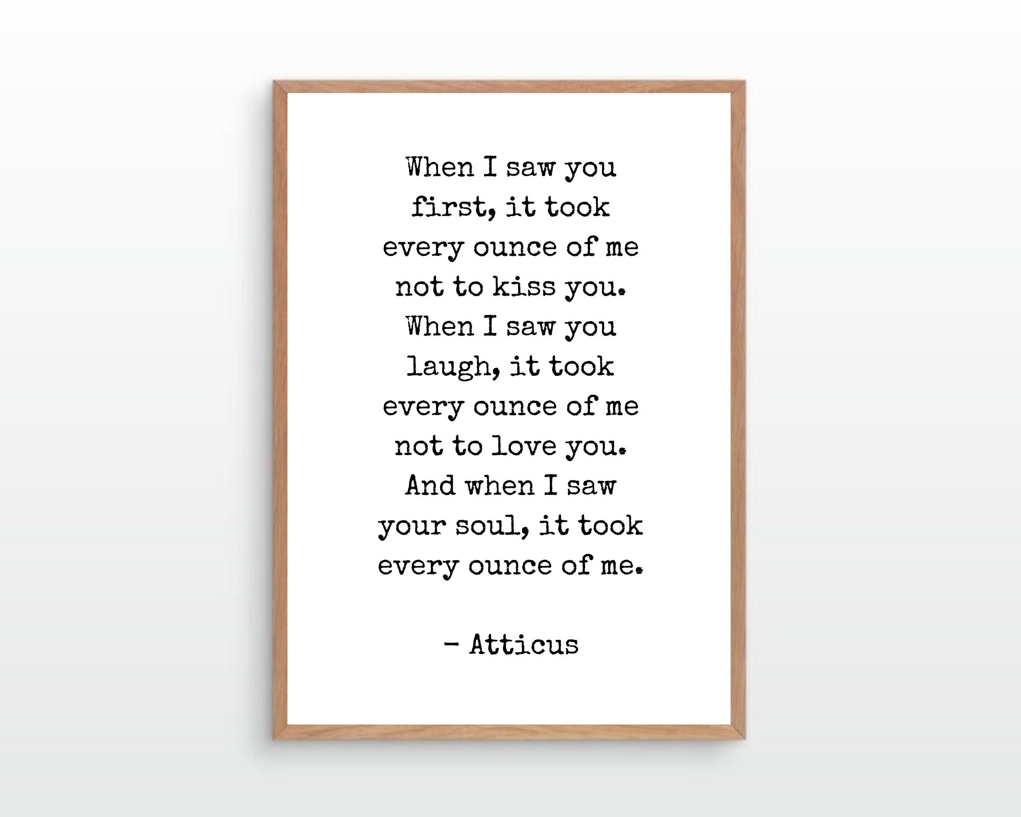 When I First Saw You
