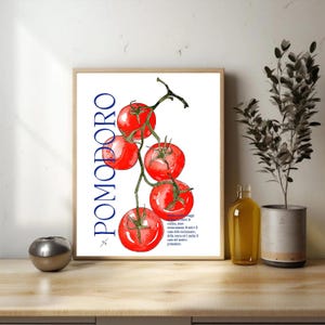 Tomato Kitchen Print: Italian Food Illustration (Digital Download)