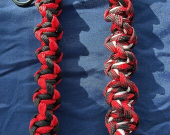 Braided Football Keychain: Team Colors