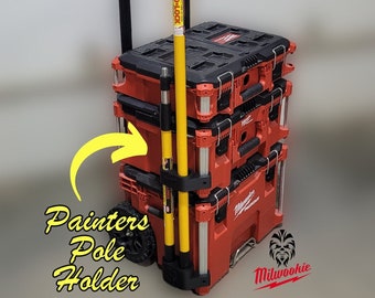 Painters Extension Pole Holder for Milwaukee Packout Toolbox