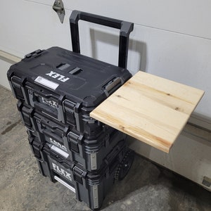 Collapsible Side Table for Flex Stack Pack Toolbox by Milwookie