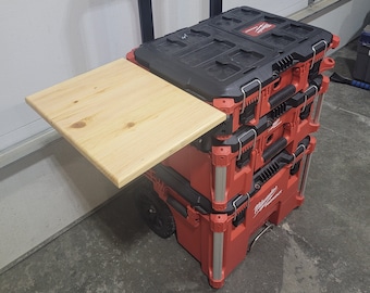 Collapsible Side Table for Milwaukee Packout Toolbox by Milwookie