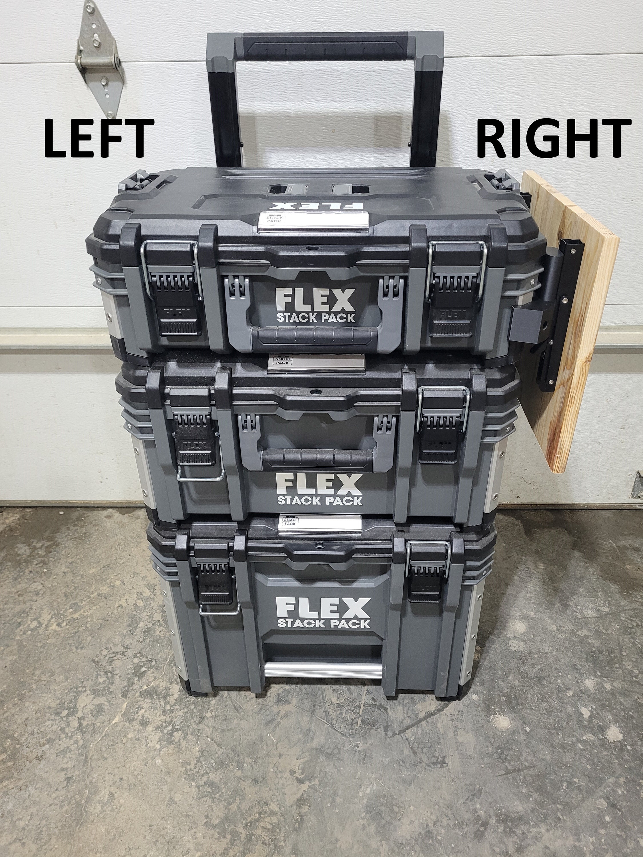 4 in 1 Flex Stack Pack Tool Box Accessory: the Original Mount for