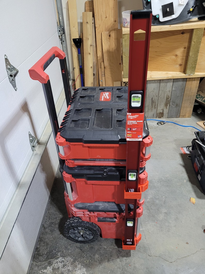 Milwaukee Packout Level Mount by Milwookie Accessories for Etsy