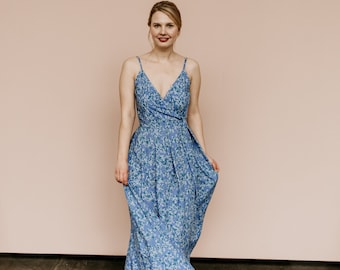 Bridesmaid dress Anna Daisy blue