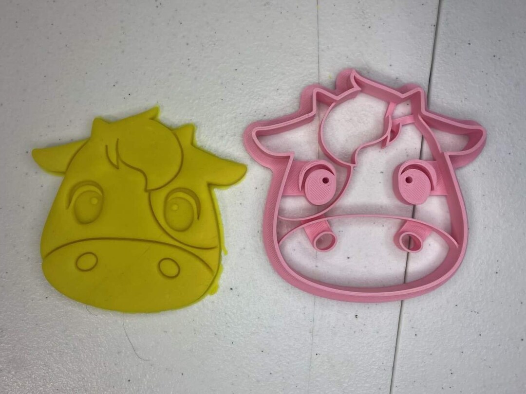 Cow Head Cookie Cutter Etsy