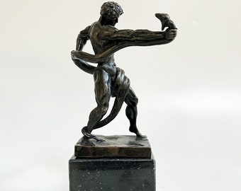Athlete Wrestling with a Python Sculpture-Roman Art Figure-Ancient Greek Statue-Famous Sculptures-Collectible Statues