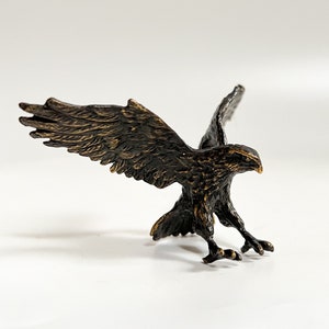 Bronze Eagle Statue - Eagle Figure - Animal Art Figure - Miniature Eagle Sculpture - Bird Figurine - American Icon Eagle - Bird Statue