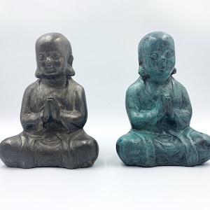 Bronze Buddha Statue, Meditation Figure, Meditating Buddha, Housewarming gift, Yoga studio gift, Sitting Buddha, Spiritual Figure, Yogi Gift