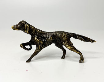 Sculpture de chien Setter, Statue de Setter en bronze, Sculpture de Setter, Objet pour amoureux des animaux, Idée cadeau chien, Figurine de chien Setter, Statue de chien en bronze