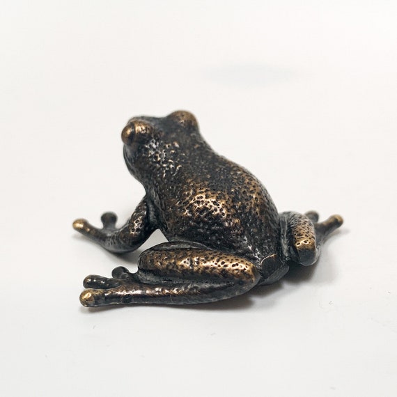 Bronze Frog Statue, Animal Sculpture, Christmas Gift, Animal Art