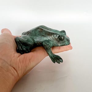 Bronze Frog Sculpture, Frog Statue, Christmas Gift, Bronze Gift idea, Frog Figurine, Collectible Animal Statue, Animal Sculpture