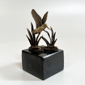 Beeldje houtsnip, bronzen houtsnip, ornament houtsnip, vogelbeeldje, bronzen decoratie-item, vogelstandbeeld, cadeau-item huis, standbeeld houtsnip