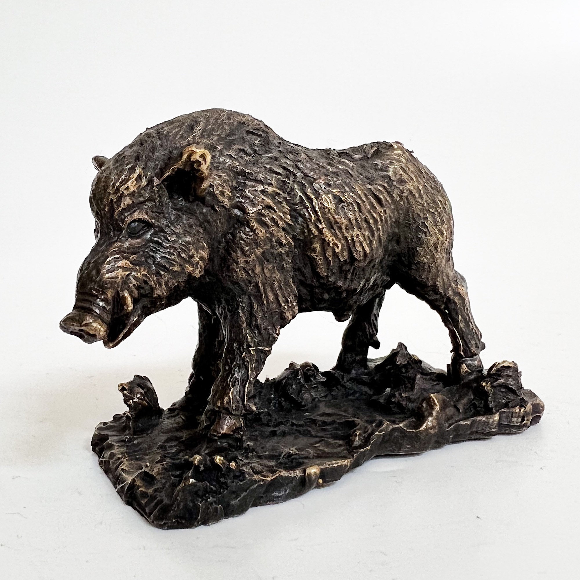 Boar Sculpture, Hog Sculpture, Wild Boar Figure, Bronze Boar Statue, Bronze Hog Figure, Hog Statue, Wild Animal Figure, Christmas Gift Idea