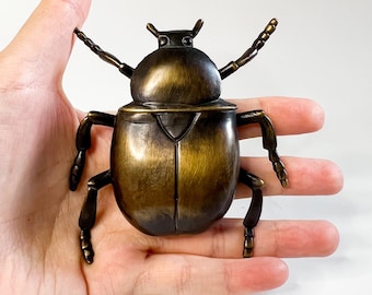 Bronze Beetle Figure, Bug Miniature, Beetle Sculpture, Bug Figure, Animal Figure, Bronze Miniature, Insect Sculpture, Collectible statue
