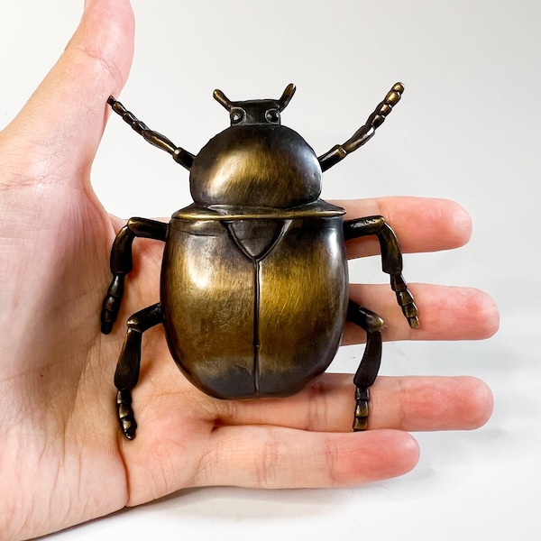 Bronze Beetle Figure, Bug Miniature, Beetle Sculpture, Bug Figure, Animal Figure, Bronze Miniature, Insect Sculpture, Collectible statue