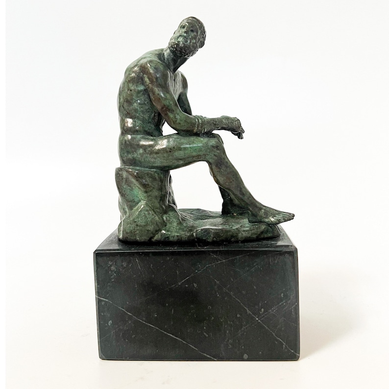 Bronze Boxer at Rest Statueboxer Sculptureboxer at Rest Etsy