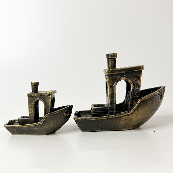 Benchy Boat- Bronze Tug Boat - Boat Statue - Bronze Figure - Gift